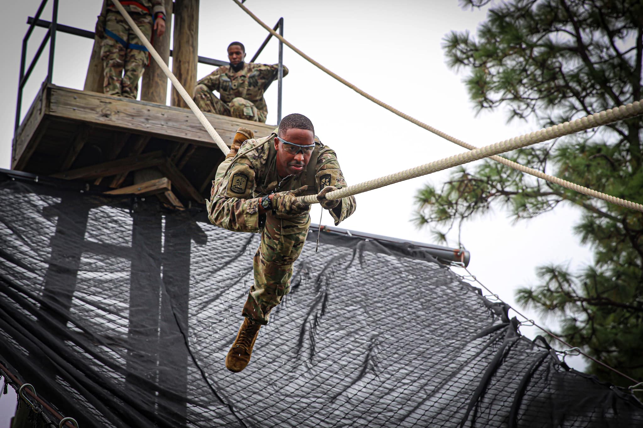 cadet on confidence course
